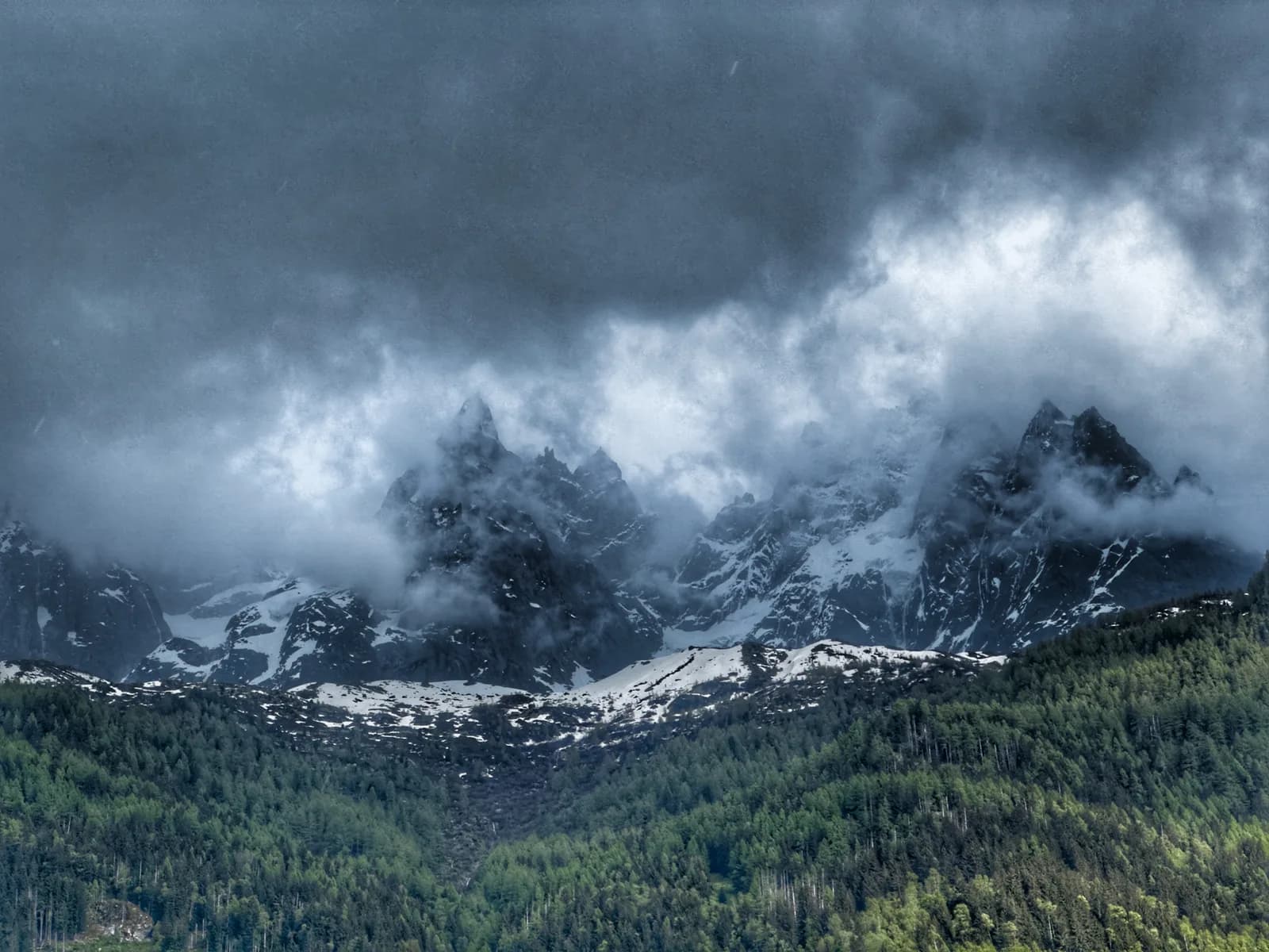 Landscapes at Chamonix Mont Blanc - France